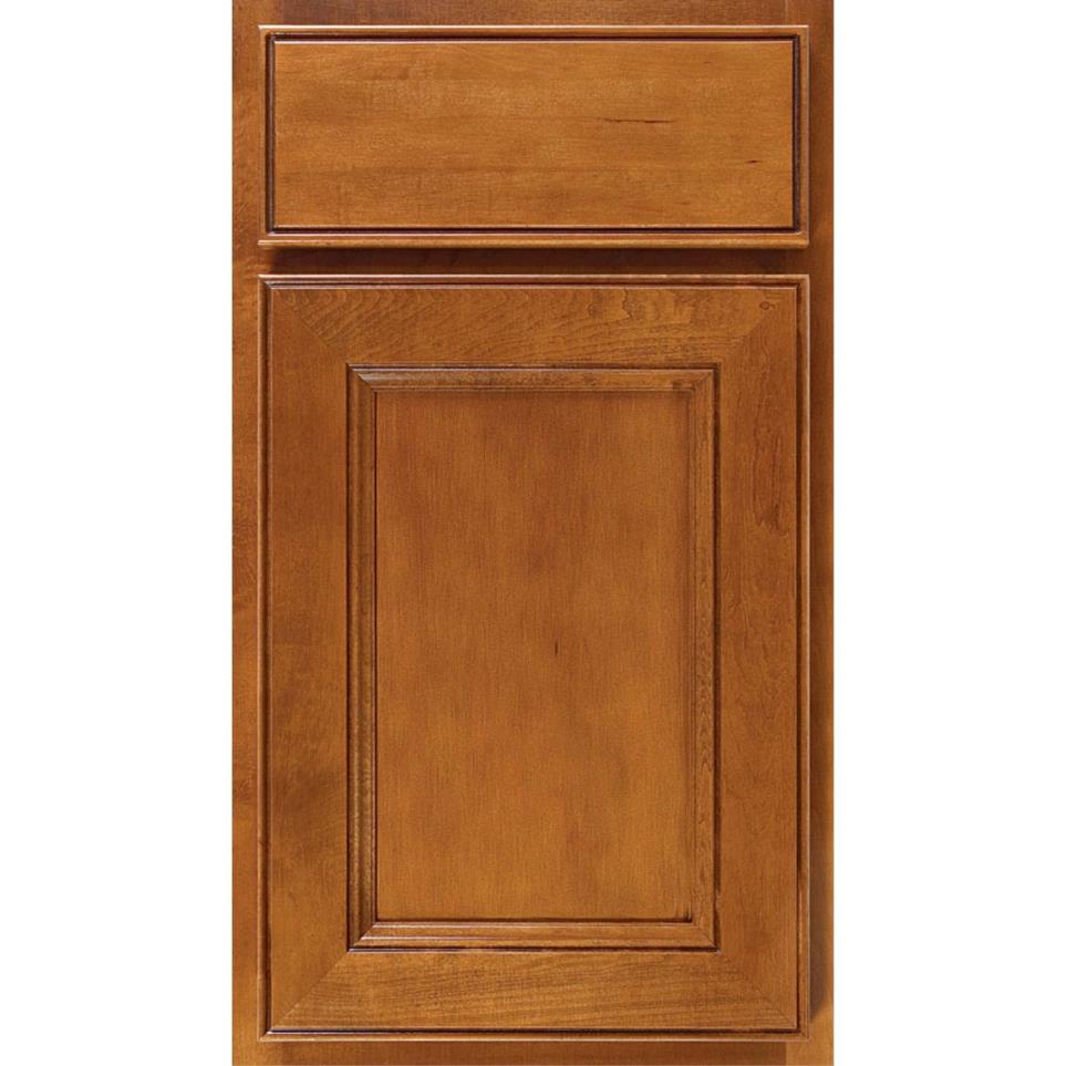 Square Saddle Medium Finish Square Cabinets