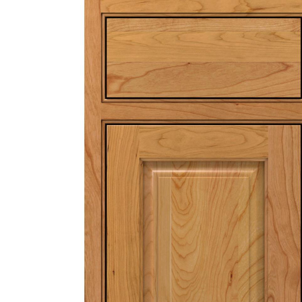 Square Natural Light Finish Square Cabinets