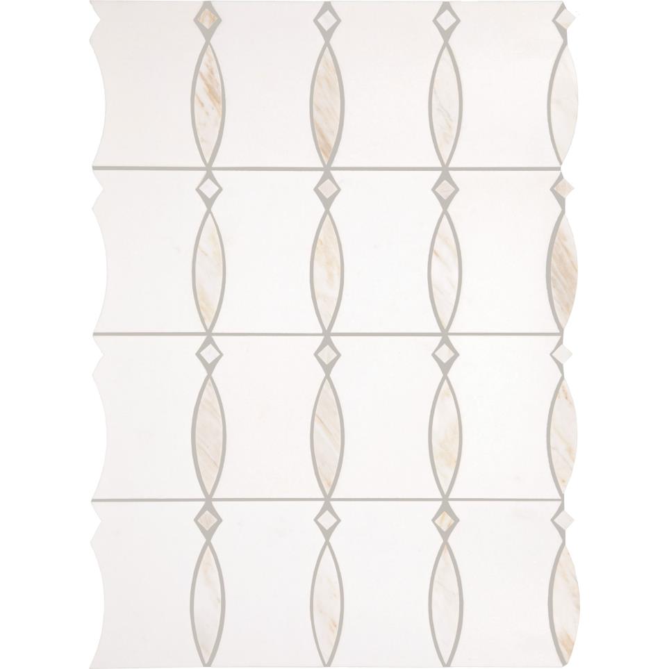 Mosaic Namaste and Thassos Polished Beige/Tan Tile