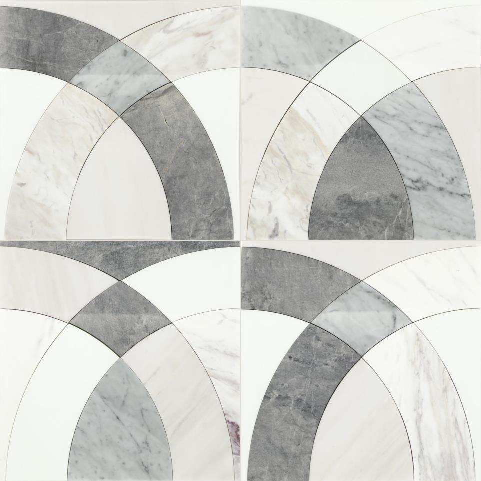 Mosaic Pacifica Blend Polished Beige/Tan Tile