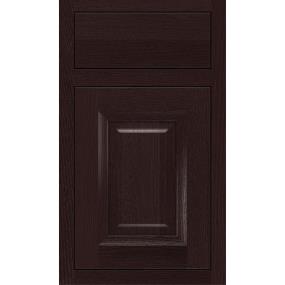 Square Teaberry Dark Finish Square Cabinets