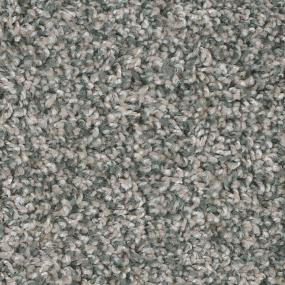 Textured Saxony Border Crossing Gray Carpet
