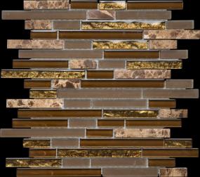 Mosaic Img Gsf-1040-Rs Brown Tile