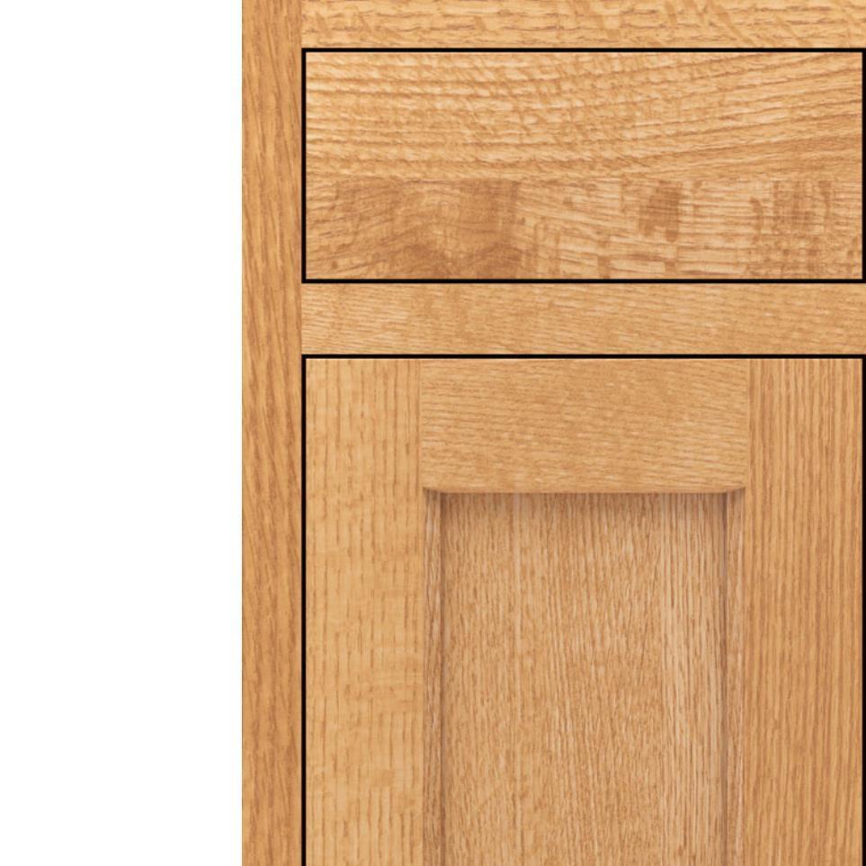 Square Natural Light Finish Square Cabinets