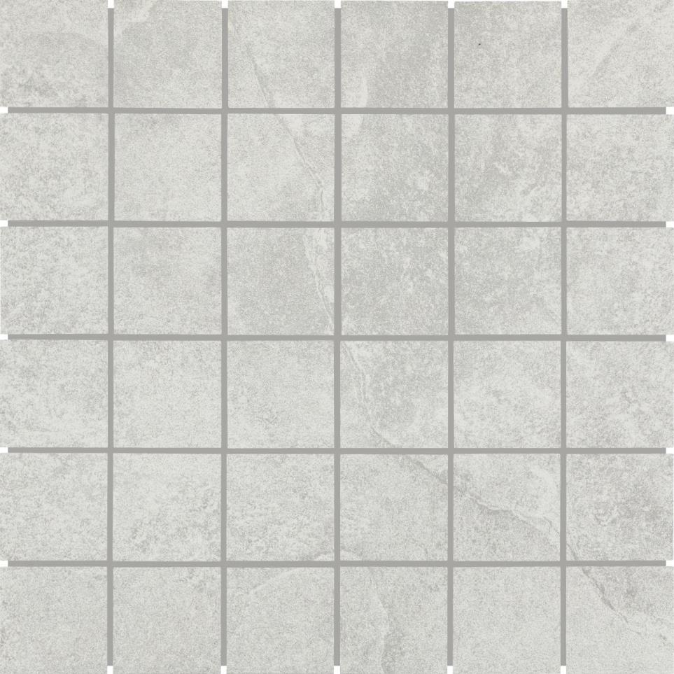 Mosaic Weathered White  Matte Gray Tile