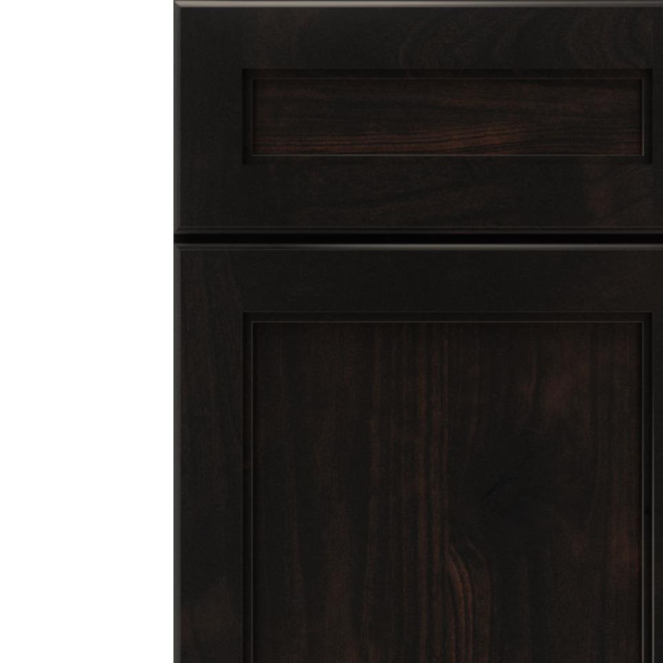 Square Chocolate Dark Finish Square Cabinets