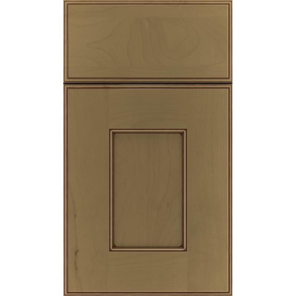 Square Frappe Mocha Glaze Glaze - Stain Square Cabinets