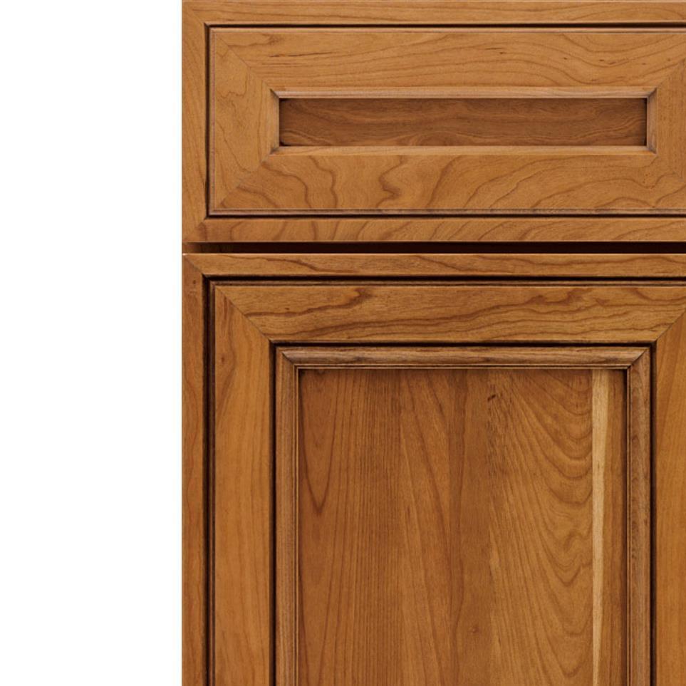 Square Palomino Medium Finish Square Cabinets