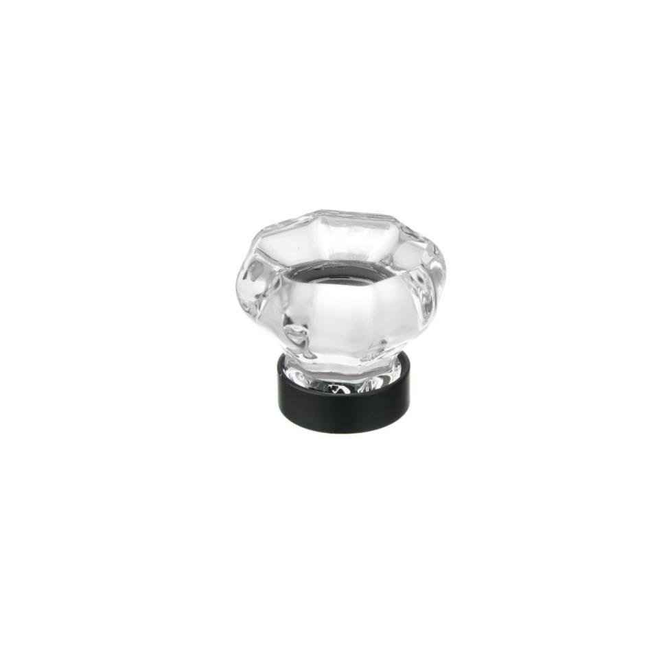 Knob Matte Black/Crystal Black Knobs