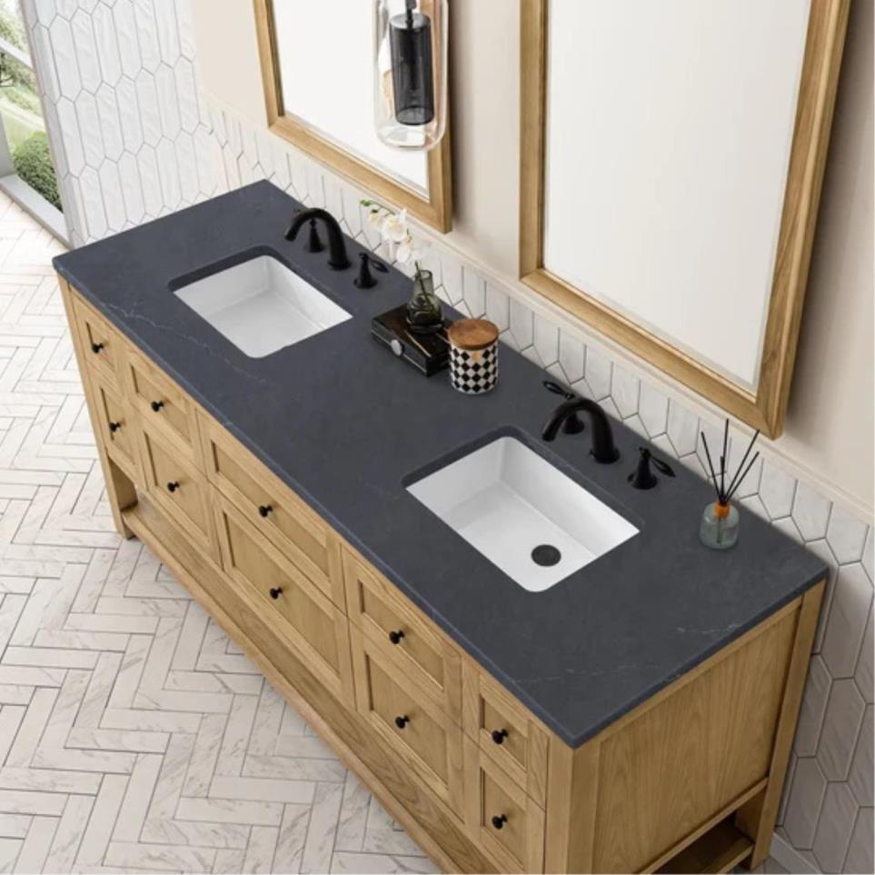 Base with Sink Top Light Oak Light Finish Vanities