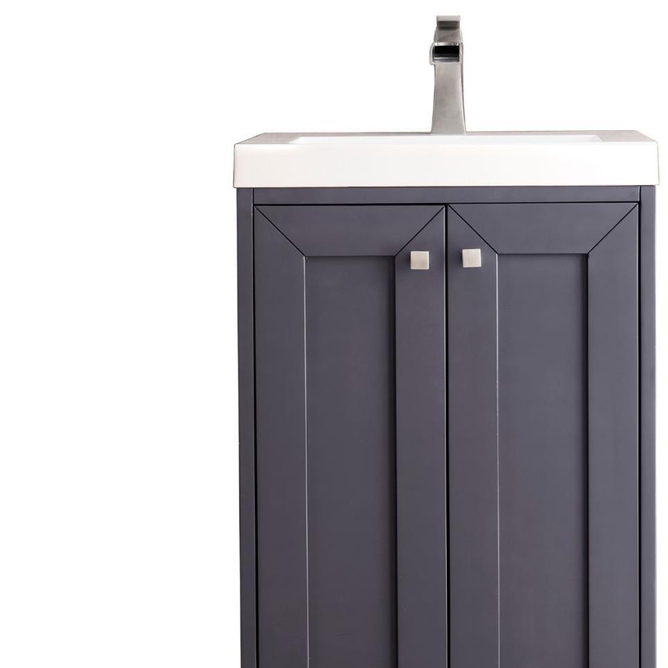 Base with Sink Top Mineral Grey Grey / Black Vanities