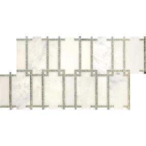 Mosaic First Snow Elegance/Ant Mirror Polished White Tile