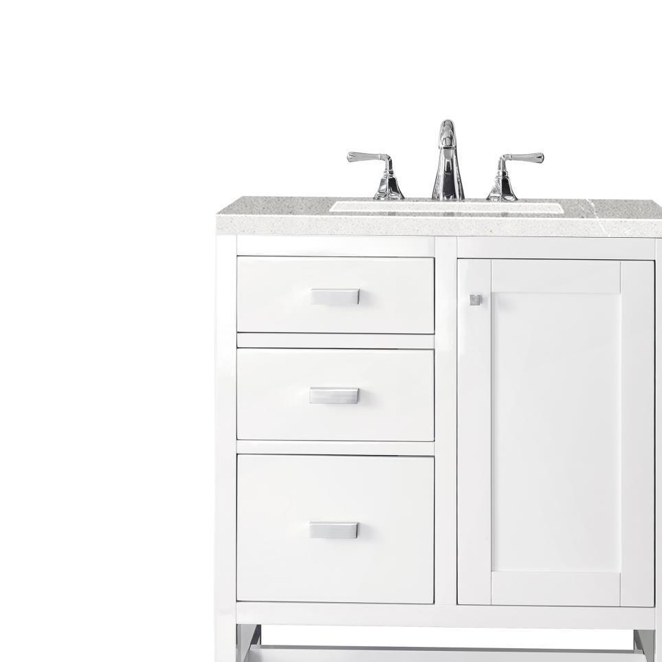 Base with Sink Top Glossy White White Vanities