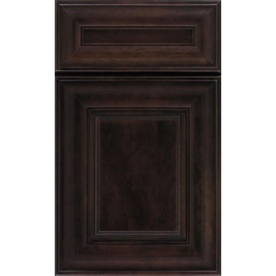 Square Chocolate Dark Finish Square Cabinets