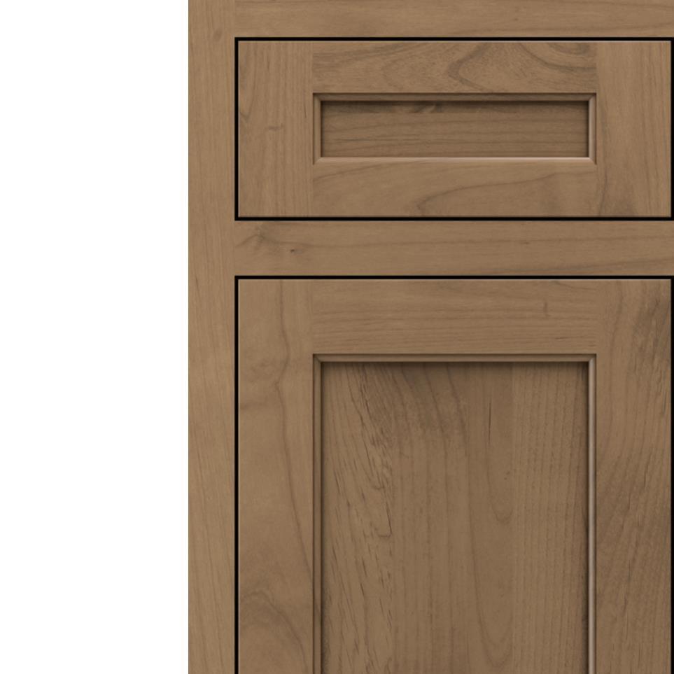 Inset Buckskin Medium Finish Inset Cabinets