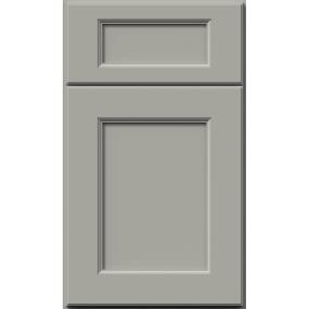 Square Nickel                         Paint - Grey Square Cabinets