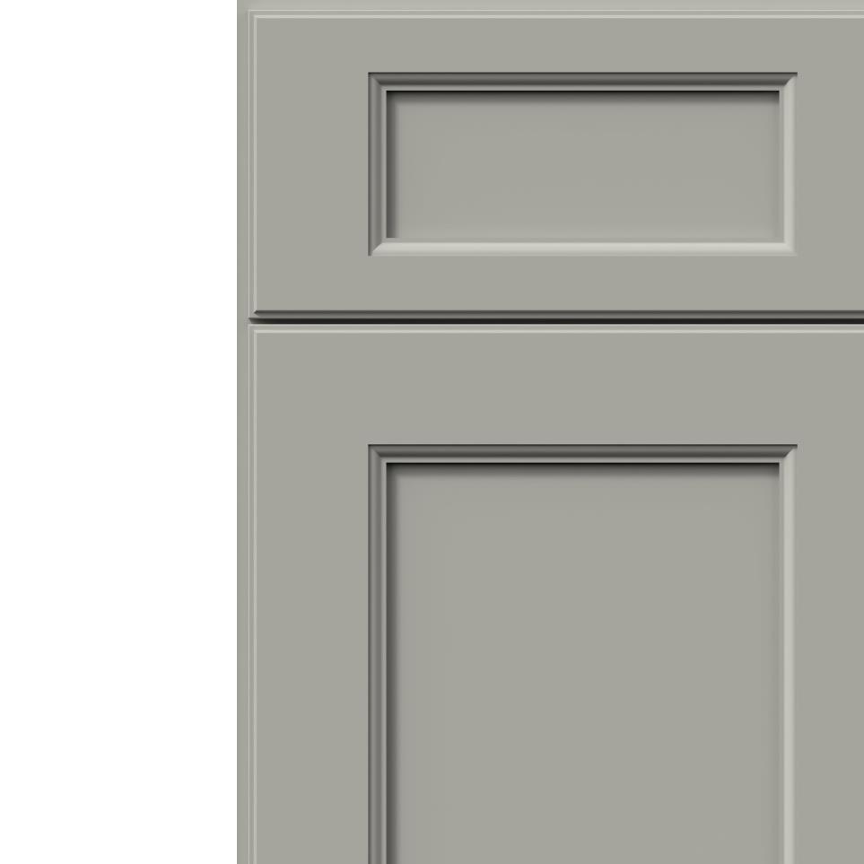 Square Nickel                         Paint - Grey Square Cabinets