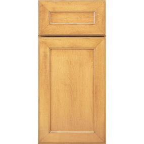 Square Honey Light Finish Square Cabinets
