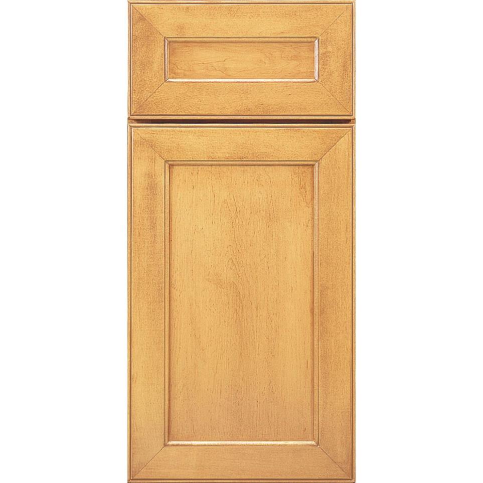 Square Honey Light Finish Square Cabinets