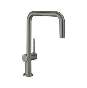 Kitchen Brushed Black Chrome Black Faucets