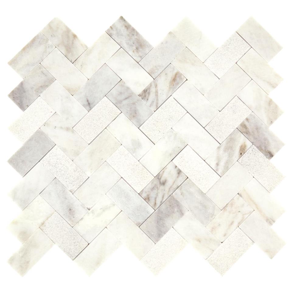 Mosaic Daphne White Mix White Tile