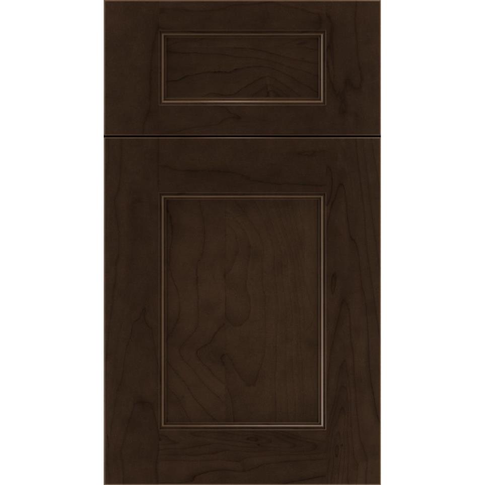 5 Piece Cappuccino Dark Finish 5 Piece Cabinets