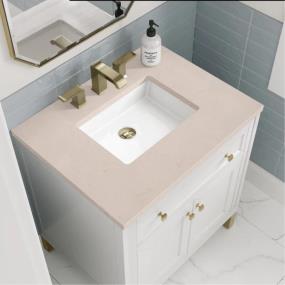 Base with Sink Top Glossy White White Vanities