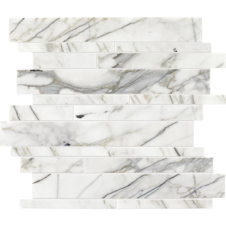 Mosaic Venetian Calacatta Mix White Tile