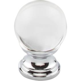 Knob Polished Chrome Base Chrome Knobs