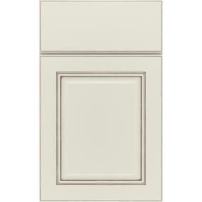 Square Icy Avalanche Amaretto Creme Paint - White Square Cabinets