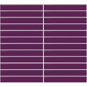 Mosaic Plum Crazy Glossy Purple Tile
