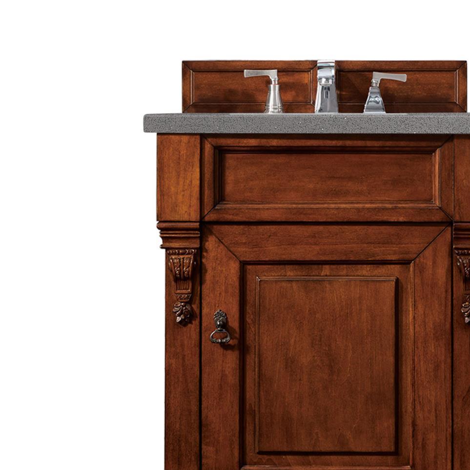 Base with Sink Top Warm Cherry Medium Finish Vanities