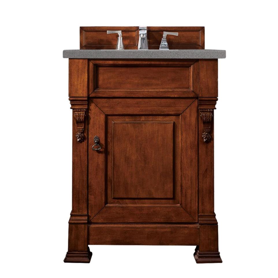 Base with Sink Top Warm Cherry Medium Finish Vanities