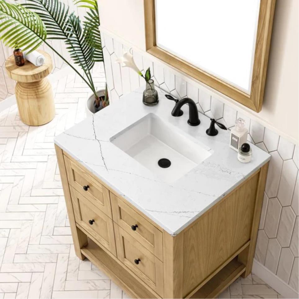 Base with Sink Top Light Oak Light Finish Vanities