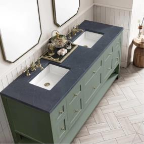 Base with Sink Top Smokey Celadon Green Vanities