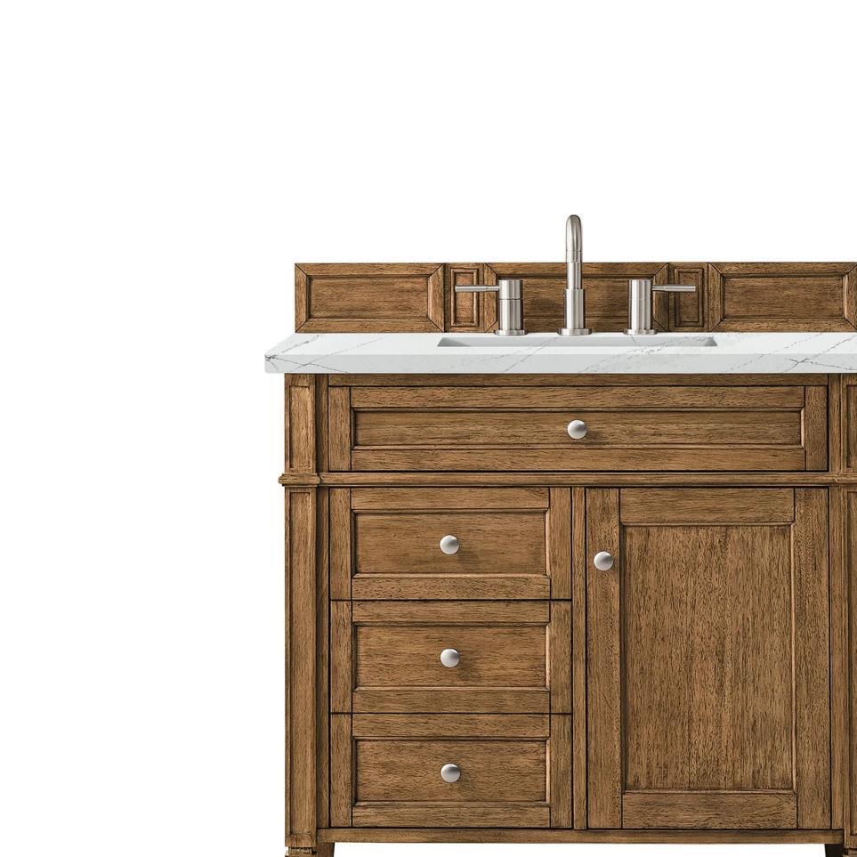 Base with Sink Top Saddle Brown Medium Finish Vanities