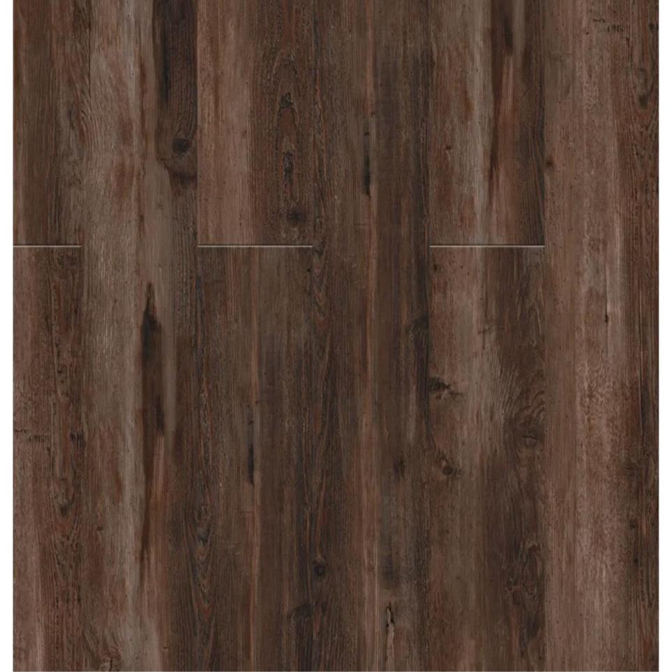 Tile Plank Rustic Lodge Dark Finish Vinyl