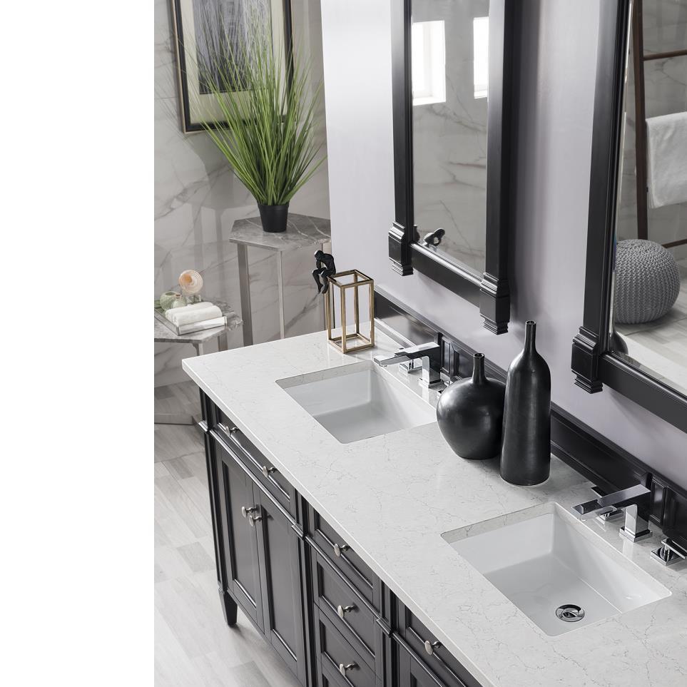 Base with Sink Top Black Onyx Grey / Black Vanities