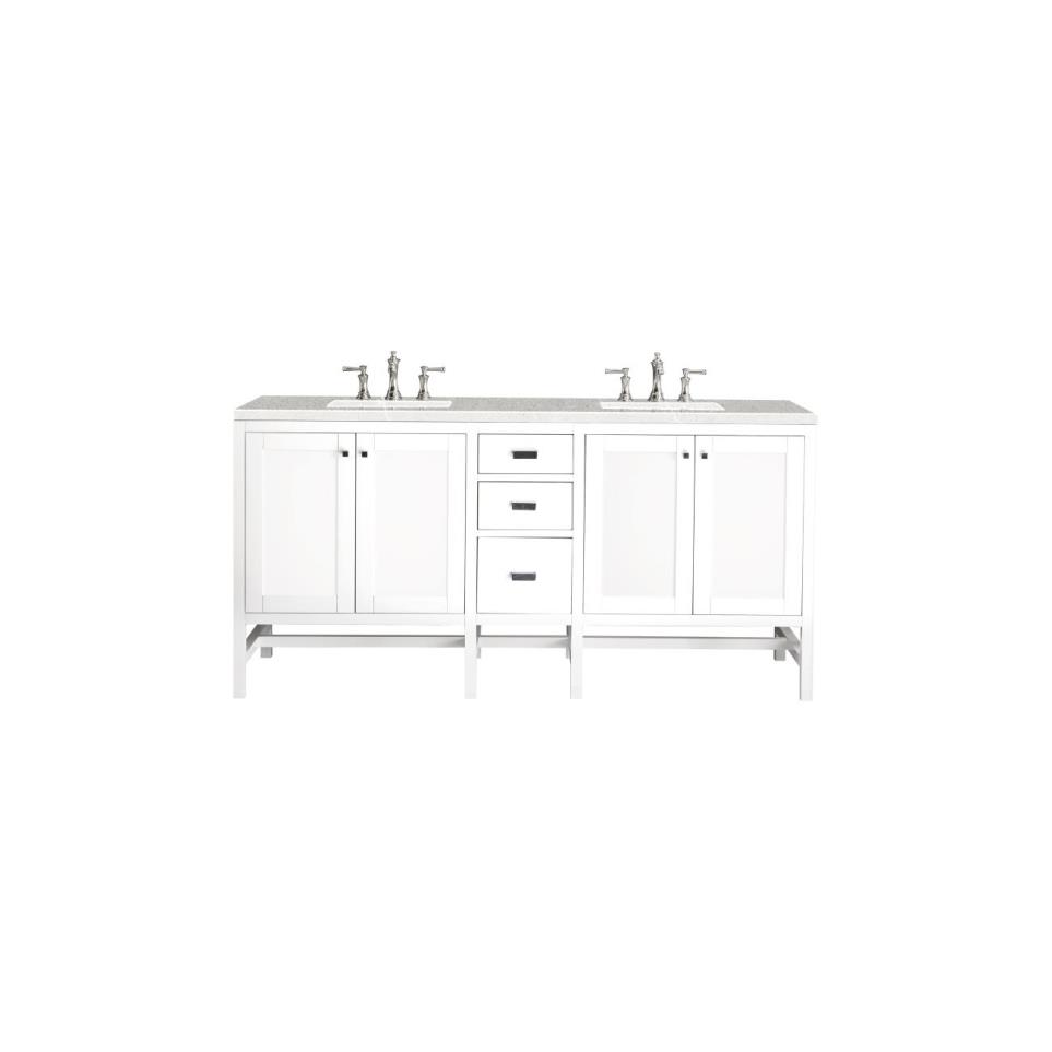 Base with Sink Top Glossy White White Vanities