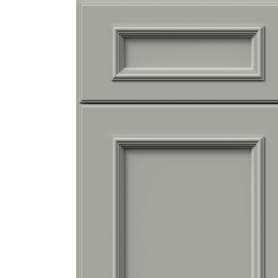 Square Nickel                         Paint - Grey Square Cabinets