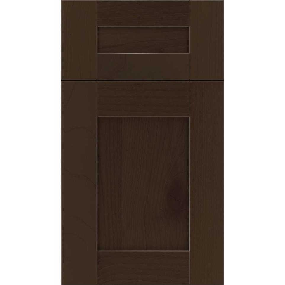 Square Cappuccino Dark Finish Square Cabinets