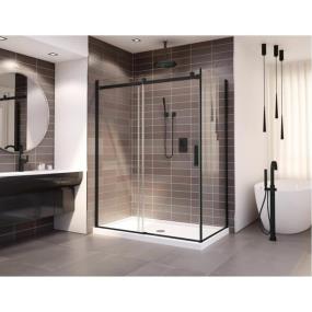 Door Matte Black Black Showers