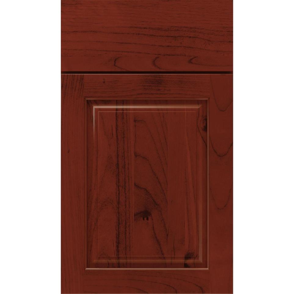 Square Marsala Dark Finish Square Cabinets
