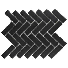 Mosaic Black Glossy Black Tile