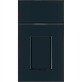 Square Gunmetal Blue Black Glaze Glaze - Stain Square Cabinets