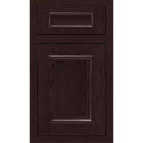 Square Teaberry Dark Finish Square Cabinets