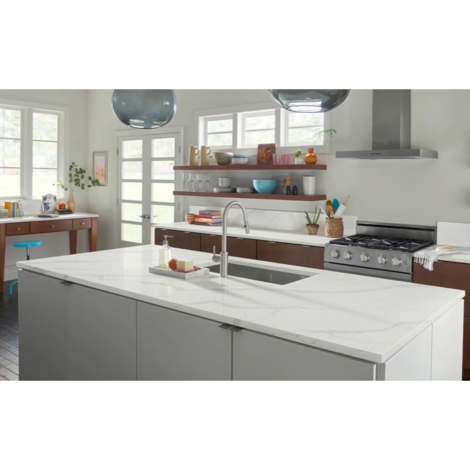 Slab Calacatta Idillio Grey / Black Quartz Countertops