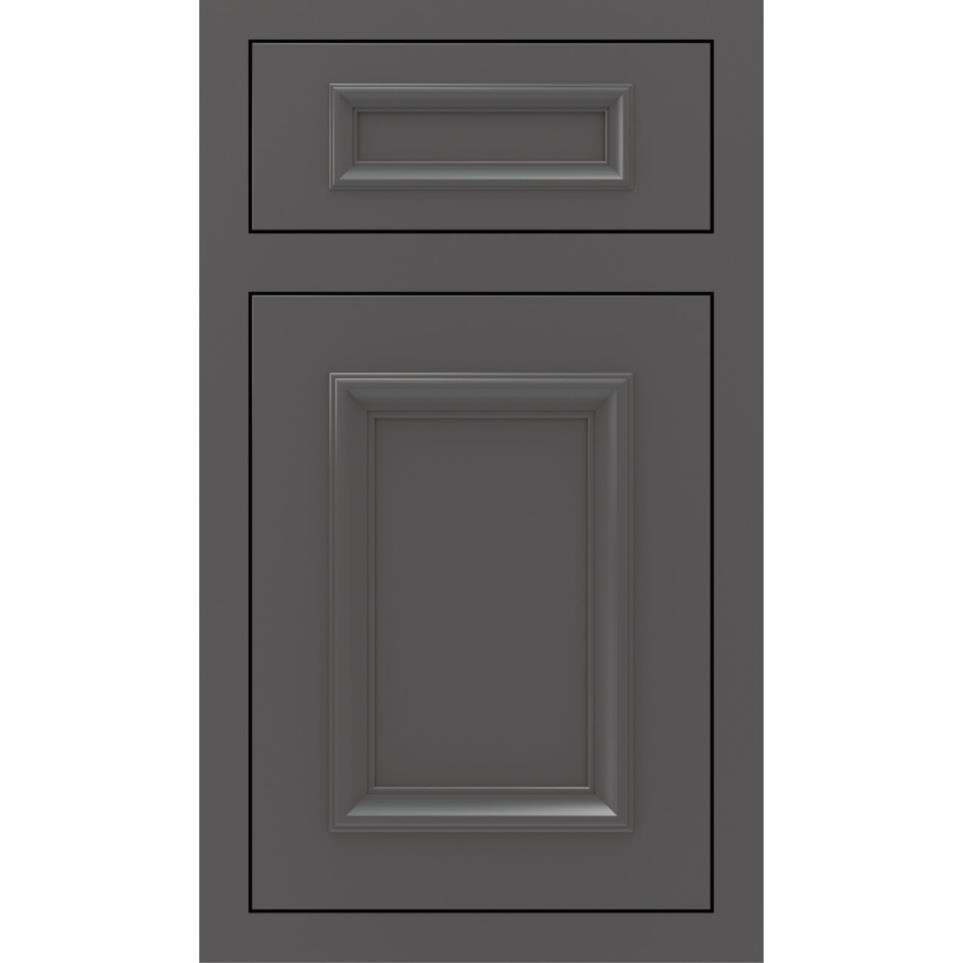 Inset Peppercorn Paint - Grey Inset Cabinets