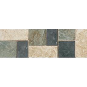 Decoratives and Medallions Beige / Green / Black Matte Beige/Tan Tile
