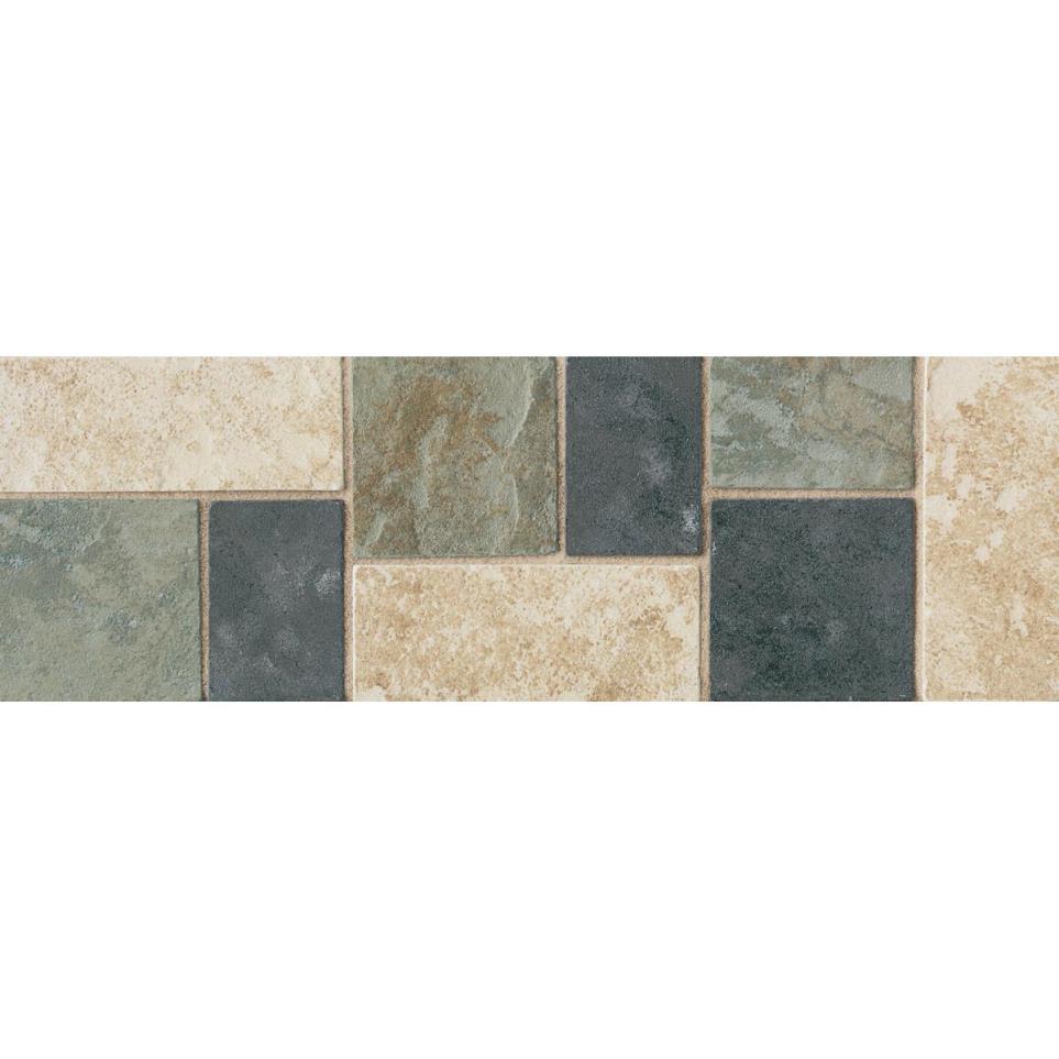 Decoratives and Medallions Beige / Green / Black Matte Beige/Tan Tile